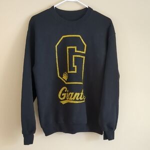 21" Pit-to-pit Black Giants Sweatshirt